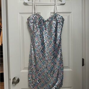 Sequin Mini Dress - Multicolor